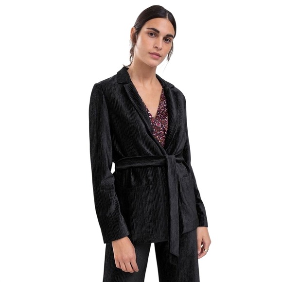 & Other Stories Jackets & Blazers - & Other Stories‎ Tie Belt Velour Blazer SIZE 6